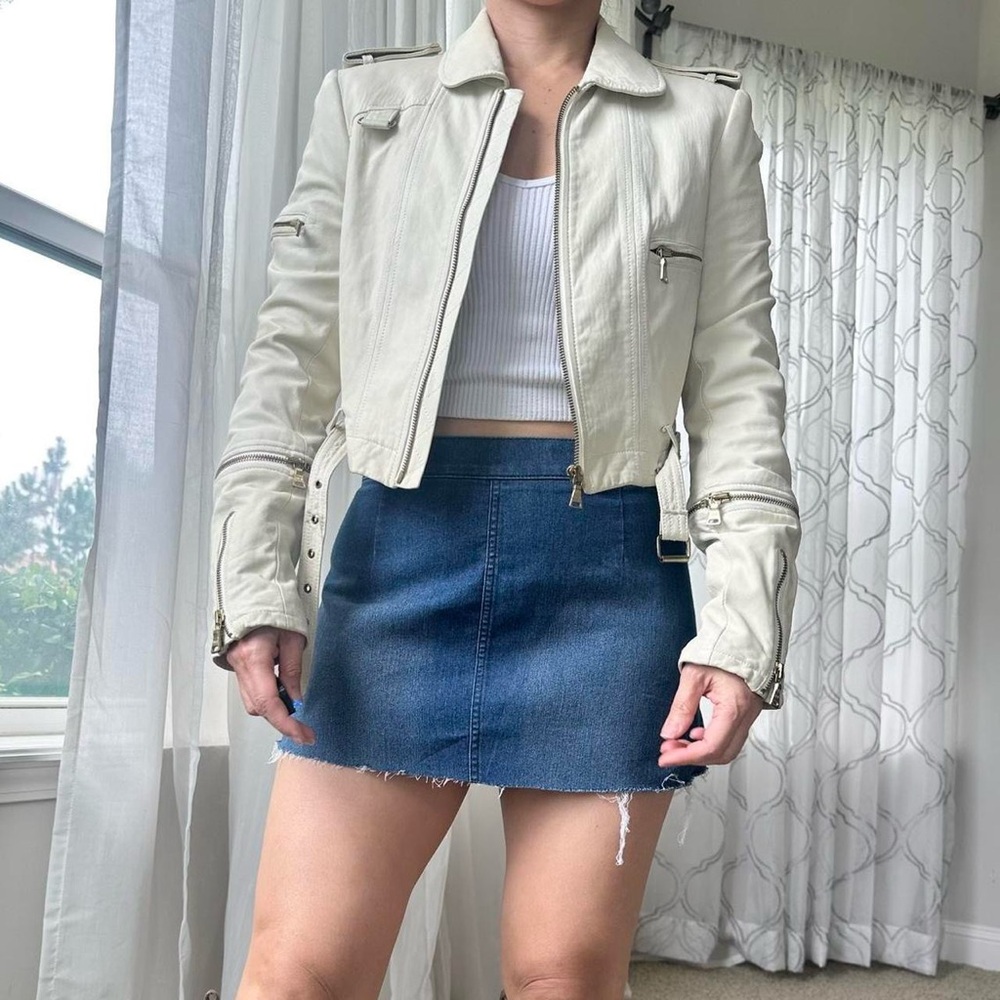 Cropped Leather Jacket
